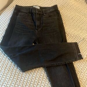 Black high rise super skinny ankle Abercombie and fitch jeans
